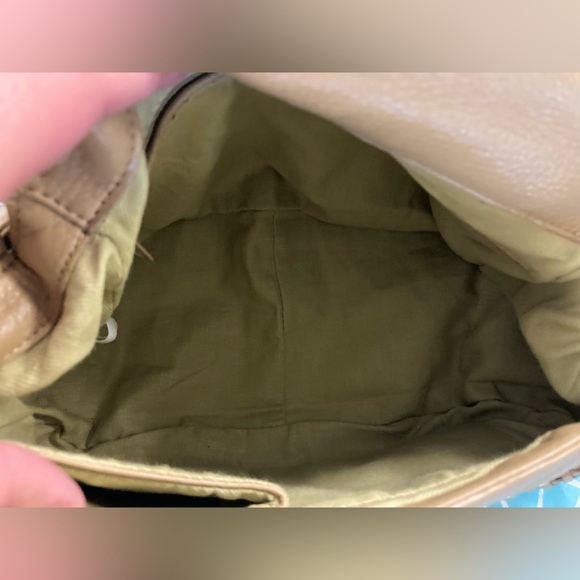 💛TODAY***$39***Maxx New York 100% tanned genuine leather. Tan w gold accents - Picture 7 of 8